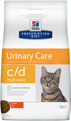 Сухой корм для кошек Hills Prescription Diet c/d для лечения и профилактики МКБ с курицей 5кг